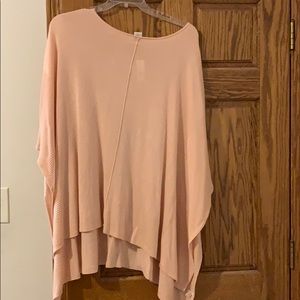 Blush poncho